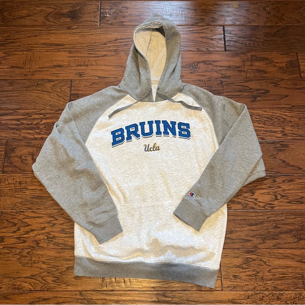 Champion Bruins Gray and Blue Hoodie